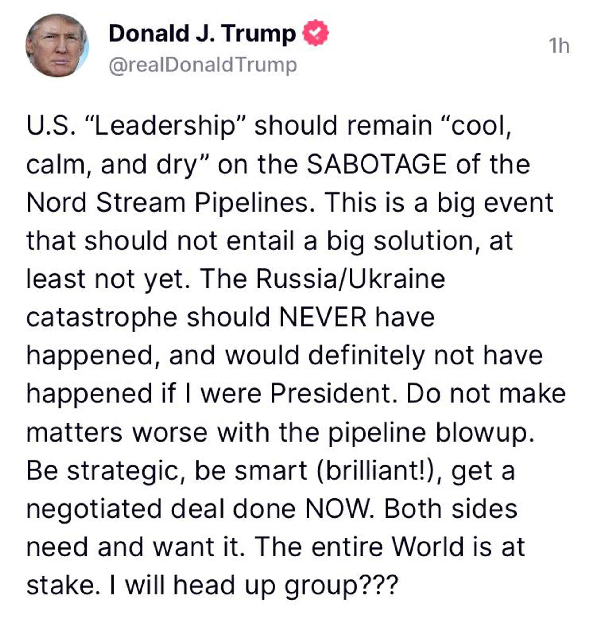 Donald J. Trump/Truth Social/screenshot - Sputnik International, 1920, 29.09.2022