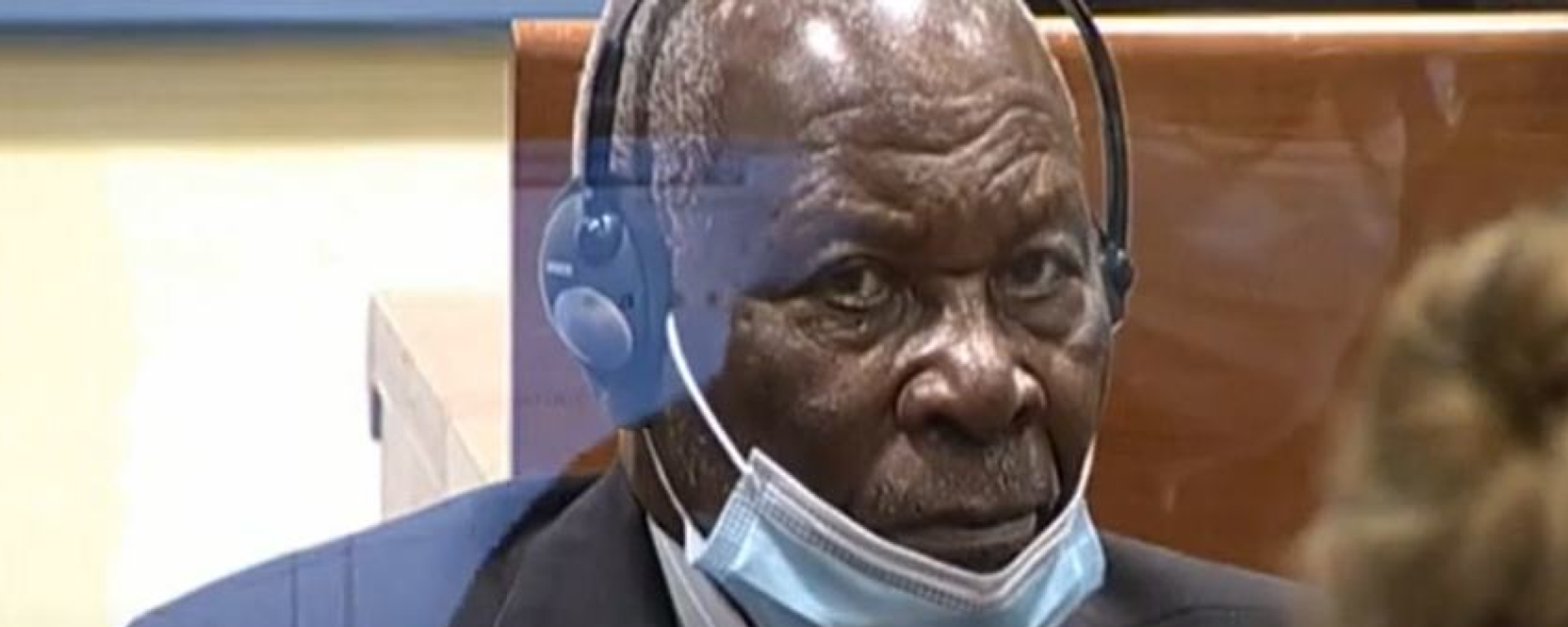 The initial appearance of Félicien Kabuga before the International Residual Mechanism for Criminal Tribunals (IRMCT) in November 2020 at The Hague. Kabuga is accused of aiding the genocide of Rwandan Tutsis in 1994. - Sputnik International, 1920, 29.09.2022