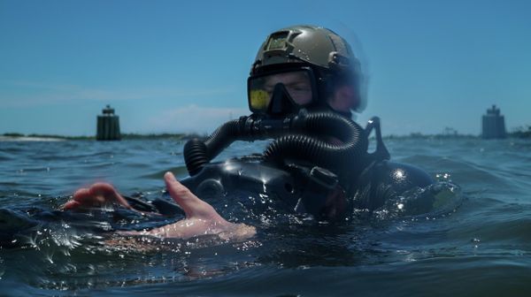 US Navy SEAL during drills, 2018 file photo. - Sputnik International