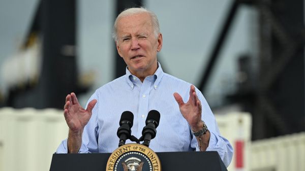 US President Joe Biden delivers remarks in the aftermath of Hurricane Fiona in Ponce, Puerto Rico, on October 3, 2022. - Sputnik International