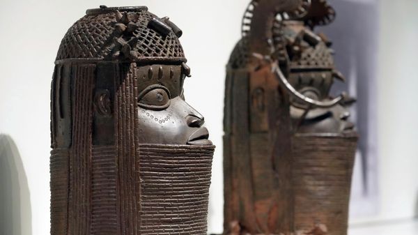 Benin Bronzes, that were stolen in Africa during colonial times, are displayed in Berlin, Germany, Thursday, Sept. 15, 2022.  - Sputnik International