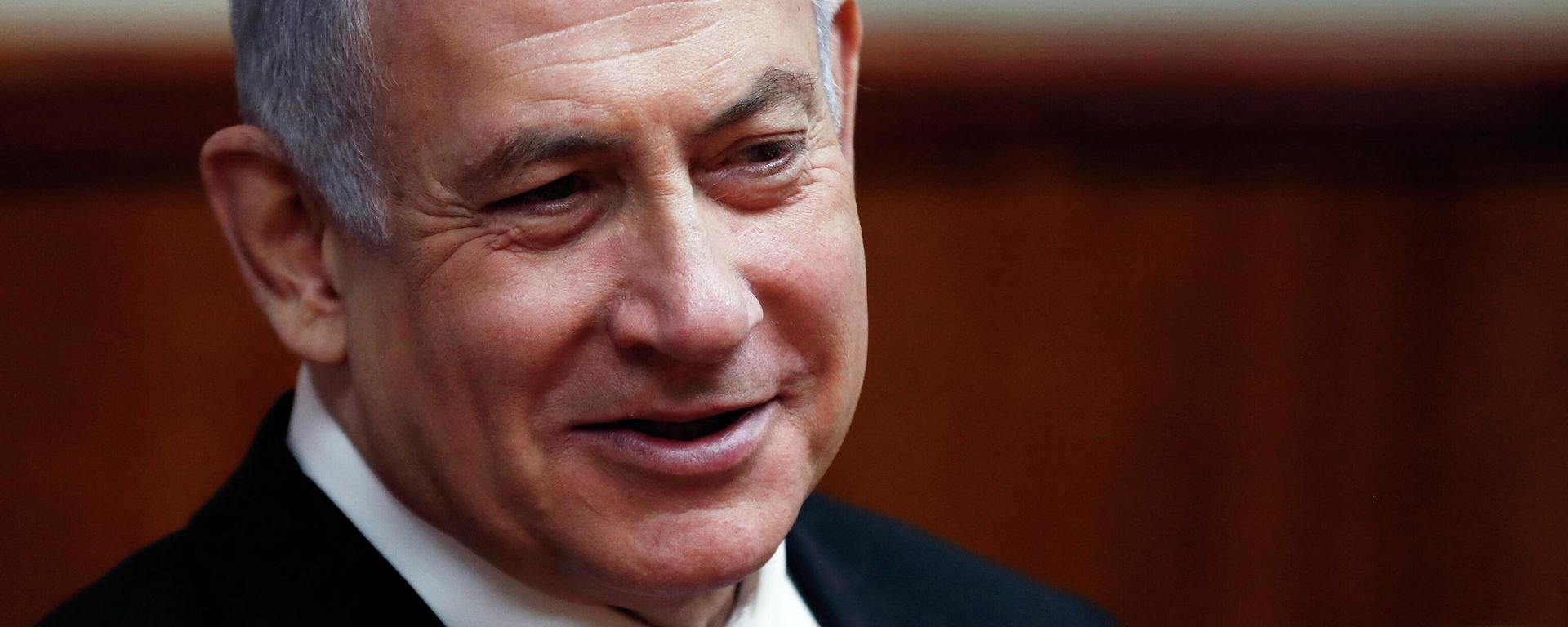 FILE PHOTO: Israeli Prime Minister Benjamin Netanyahu smiles during the weekly cabinet meeting in Jerusalem December 8, 2019. FILE PHOTO: Israeli Prime Minister Benjamin Netanyahu smiles during the weekly cabinet meeting in Jerusalem December 8, 2019. - Sputnik International, 1920, 03.11.2022