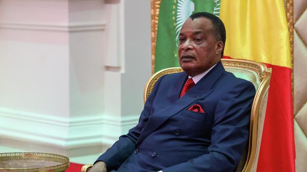 In this handout photo released by Russian Foreign Ministry Press Service, Republic of Congo's President Felix Tshisekedi listens to Russian Foreign Minister Sergey Lavrov during their talks in Brazzaville, Congo, Monday, July 25, 2022. - Sputnik International