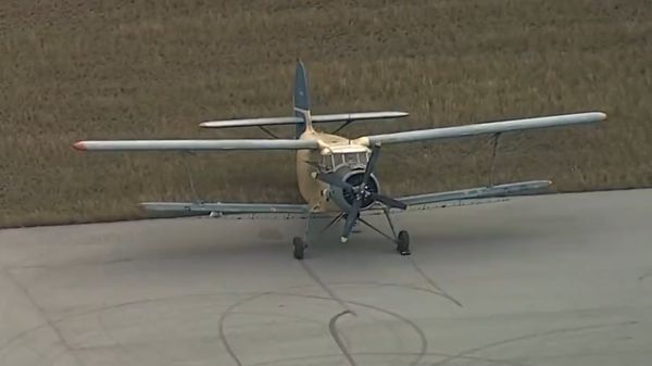 Image captures a single-engine Antonov An-2 plane that was flown from Cuba to Florida by a Cuban national. - Sputnik International