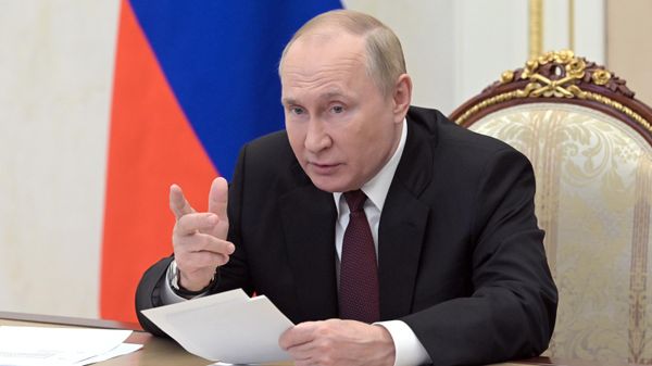 Russian President Vladimir Putin speaks at a meeting of the Commonwealth of Independent States council of heads of security and special services. Wednesday, October 26, 2022. - Sputnik International
