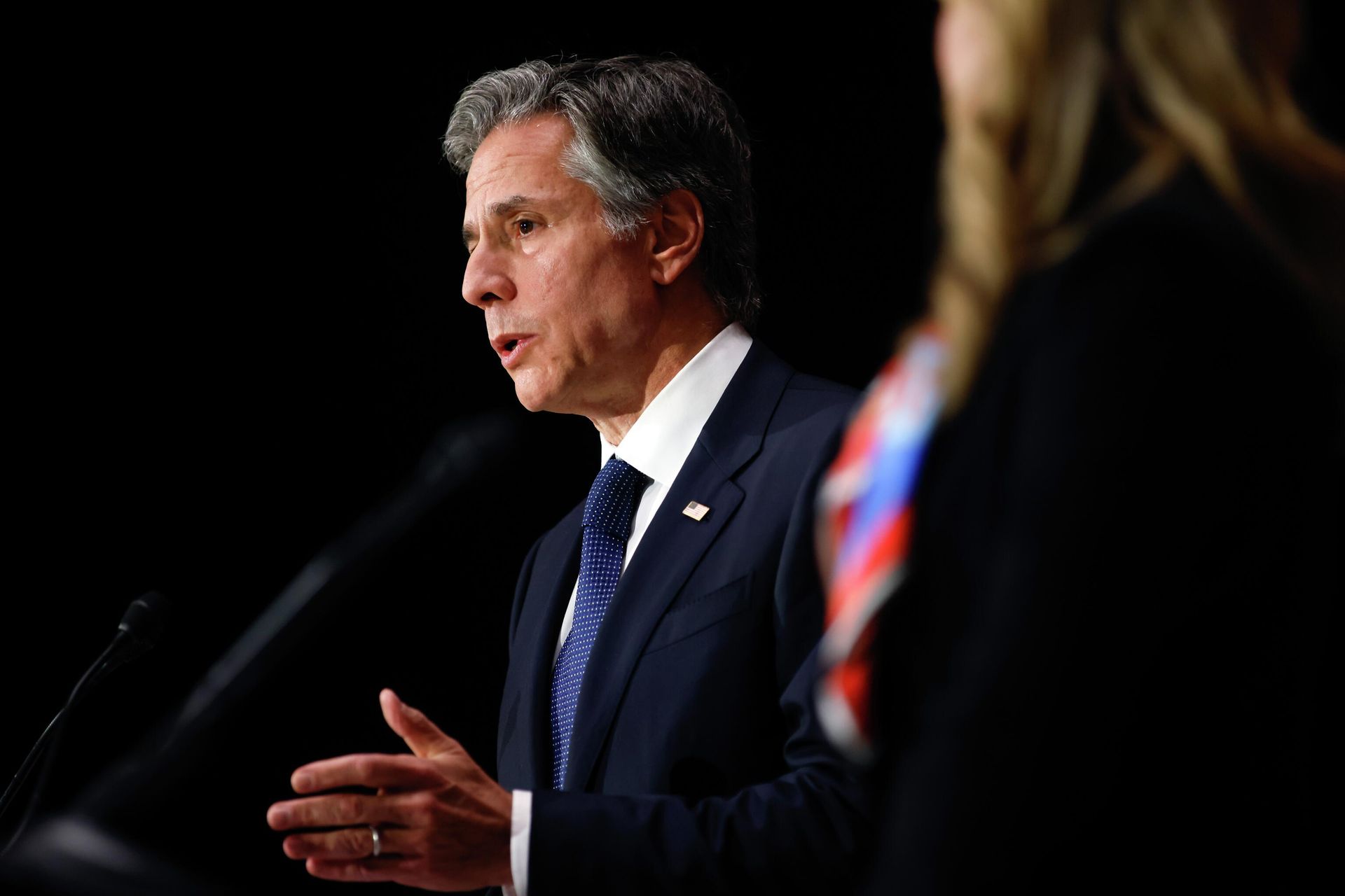 Secretary of State Antony Blinken speaks during a news conference with Canada's Foreign Minister Melanie Joly on Thursday, Oct. 27, 2022 in Ottawa, Ontario, Canada. - Sputnik International, 1920, 03.02.2023