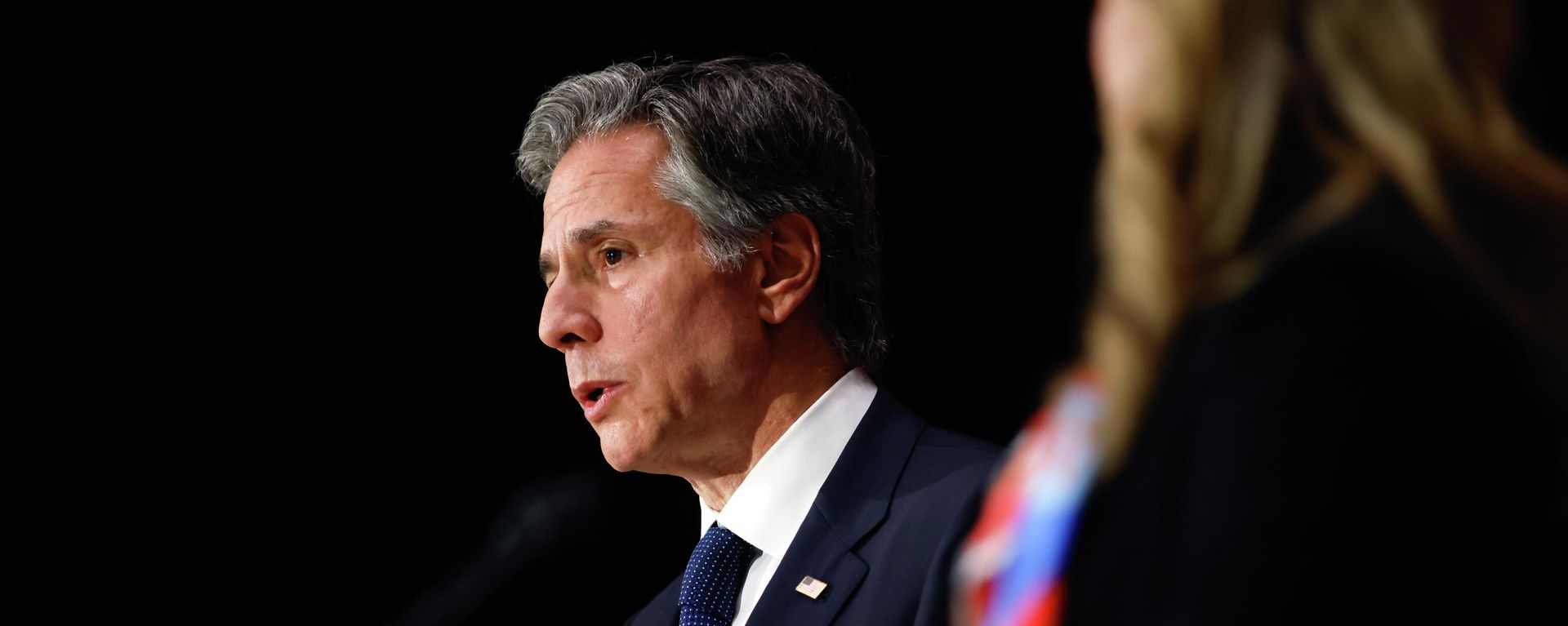 Secretary of State Antony Blinken speaks during a news conference with Canada's Foreign Minister Melanie Joly on Thursday, Oct. 27, 2022 in Ottawa, Ontario, Canada. - Sputnik International, 1920, 28.10.2022