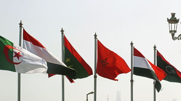 Flags of Arab countries are seen in Algiers, Algeria, Monday, Oct. 31st, 2022. Algeria is readying to host the 31st Arab League Summit, the first since the outbreak of the coronavirus pandemic. In the three years that's passed, new challenges have drastically reshaped the region's agenda, with the establishment of diplomatic ties between Israel and the gulf, and the fallout of the crisis in Ukraine. - Sputnik International