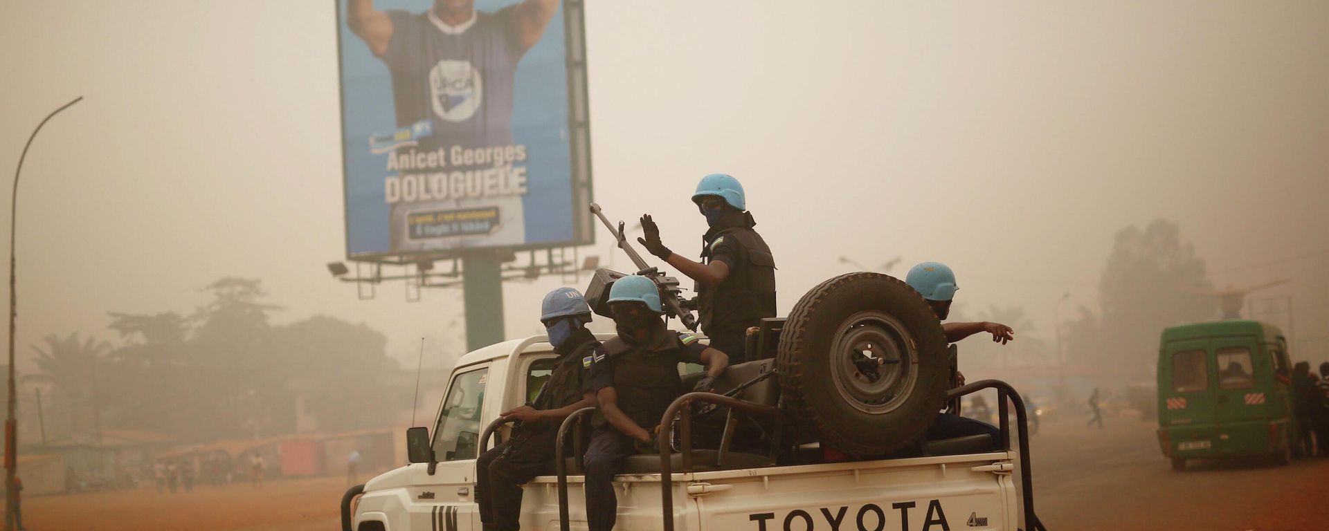 In this Feb. 12 2016 file photo, UN forces from Rwanda patrol the streets of Bangui, Central African Republic. In this Feb. 12 2016 file photo, UN forces from Rwanda patrol the streets of Bangui, Central African Republic. - Sputnik International, 1920, 02.11.2022