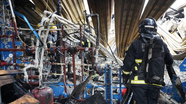 Aftermath of a deadly blaze in the Russian city of Kostroma, which claimed at least 13 lives on November 5, 2022. - Sputnik International