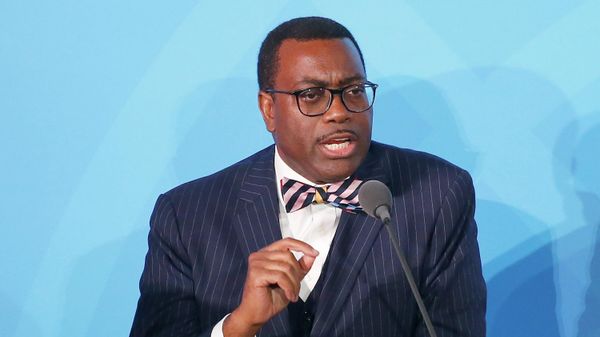 In this Sept. 23, 2019 file photo, African Development Bank President Akinwumi Adesina, the winner of the 2017 World Food Prize, speaks at U.N. headquarters. - Sputnik International