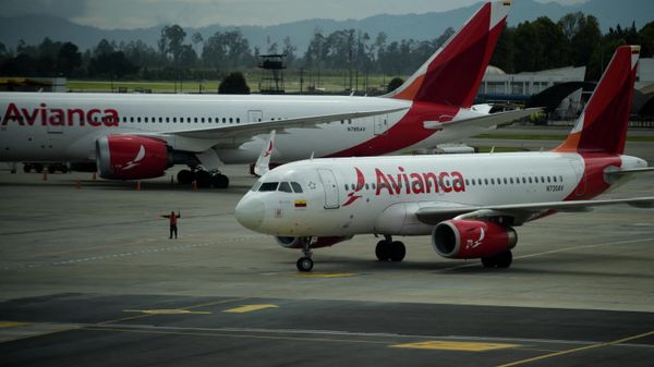 Planes of Colombia's Avianca Airline remain on the runway at El Dorado airport in Bogota, on July 27, 2017. - Avianca Airlines stopped flying to Venezuela today. - Sputnik International