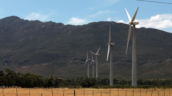 Wind turbines are seen at the Gouda Wind Farm located 115 km north east of Cape Town, South Africa, Monday, Nov. 7, 2022. The wind farm is one of the biggest in Southern Africa. - Sputnik International