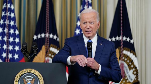 President Joe Biden speaks in the State Dining Room of the White House in Washington, Wednesday, Nov. 9, 2022. (AP Photo/Susan Walsh) - Sputnik International