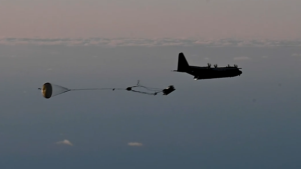 US test launches palletized long-range strike system in the Arctic. November 2022. Screengrab of video released by the Pentagon. - Sputnik International
