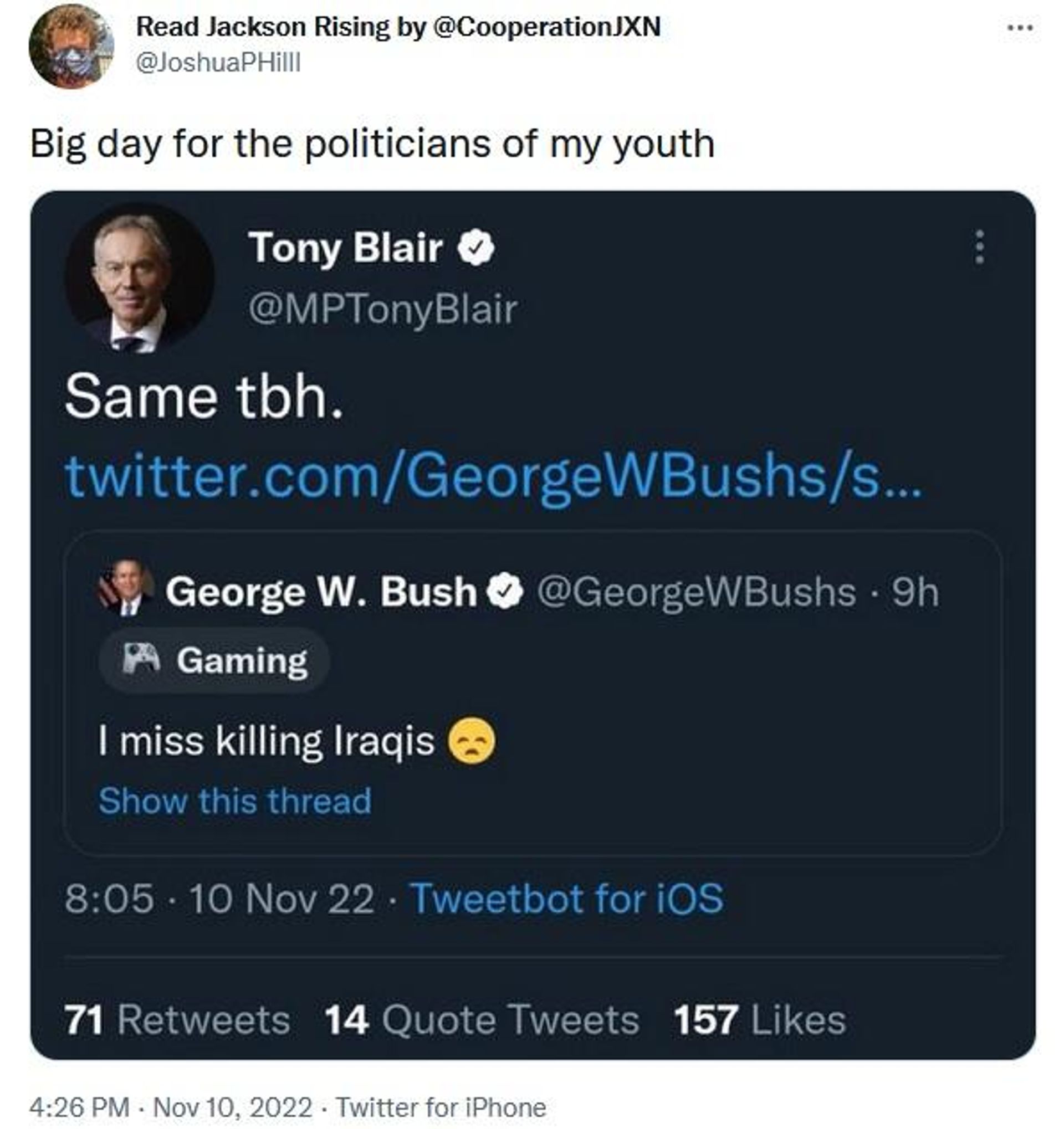 JoshuaPHilll tweet screenshot JoshuaPHilll tweet screenshot - Sputnik International, 1920, 12.11.2022