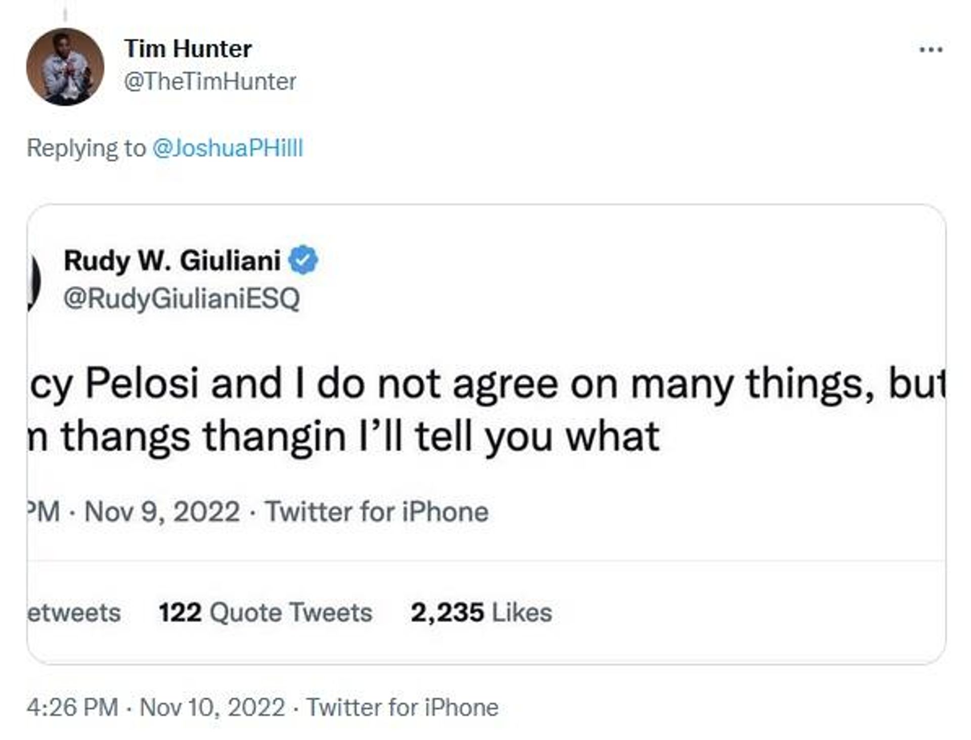 TheTimHunter tweet screenshot TheTimHunter tweet screenshot - Sputnik International, 1920, 12.11.2022