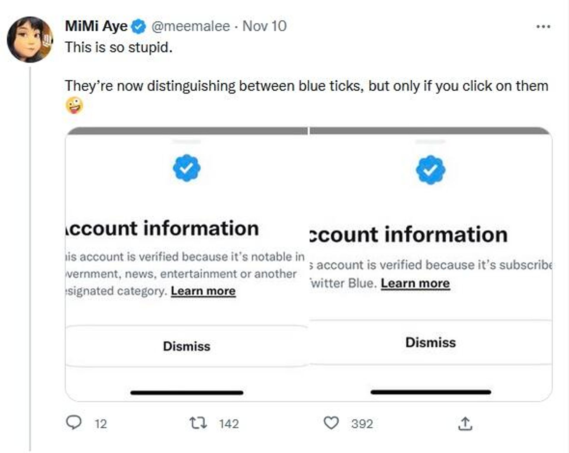 MiMi Aye tweet screenshot MiMi Aye tweet screenshot - Sputnik International, 1920, 12.11.2022