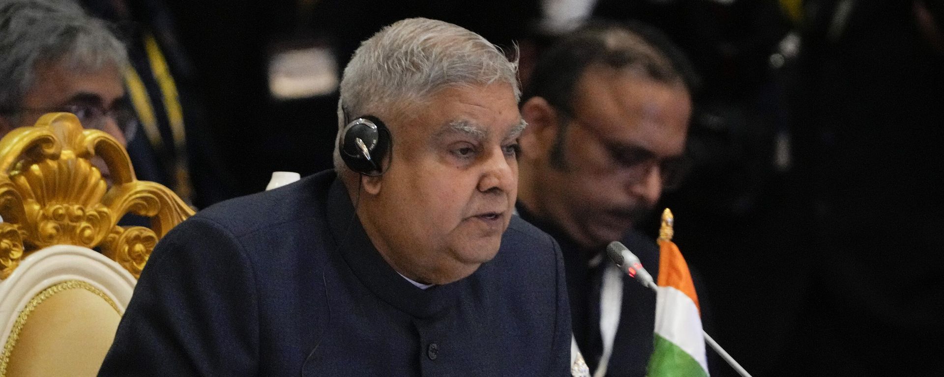 India's Vice President Jagdeep Dhankhar speaks during the ASEAN - India Summit India's Vice President Jagdeep Dhankhar speaks during the ASEAN - India Summit - Sputnik International, 1920, 12.11.2022