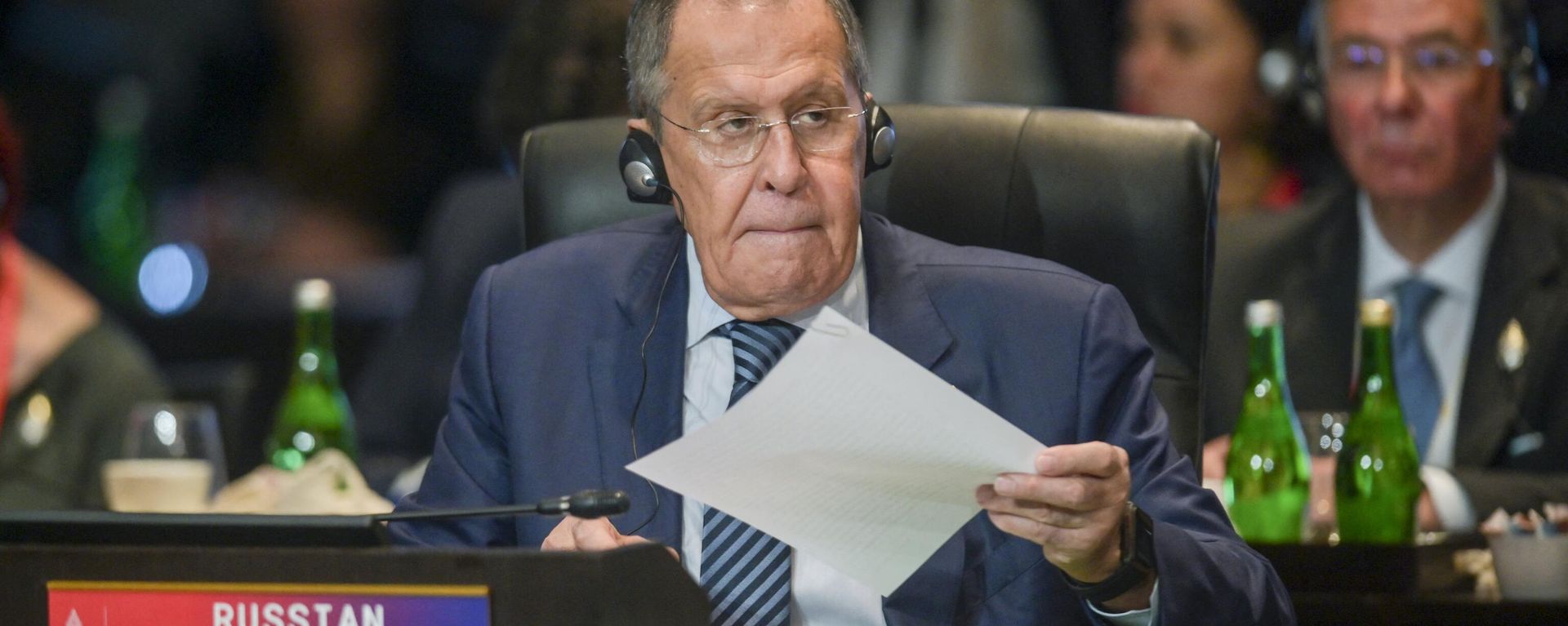 Russia's Foreign Minister Sergey Lavrov attends a working session on energy and food security during the G20 Summit in Nusa Dua on the Indonesian resort island of Bali on November 15, 2022 - Sputnik International, 1920, 15.11.2022