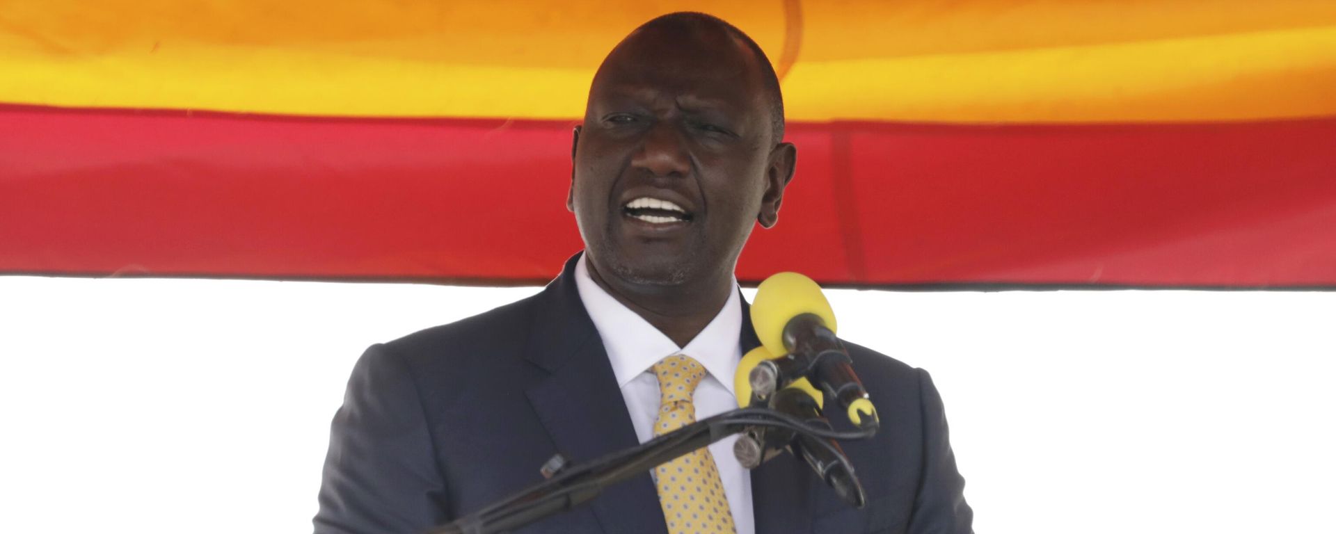 Kenyan President William Ruto speaks during the 60th Independence Anniversary Celebrations, in Kololo, Uganda, Sunday Oct. 9, 2022. Kenyan President William Ruto speaks during the 60th Independence Anniversary Celebrations, in Kololo, Uganda, Sunday Oct. 9, 2022. - Sputnik International, 1920, 20.02.2023