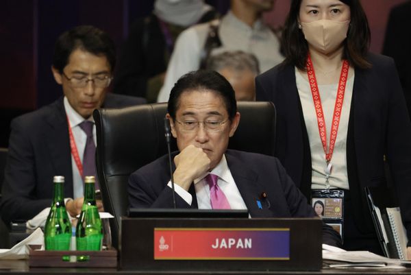 Japan's Prime Minister Fumio Kishida attends a session at the G20 Leaders' Summit, in Nusa Dua, Bali, Indonesia, Wednesday, Nov. 16, 2022.  - Sputnik International