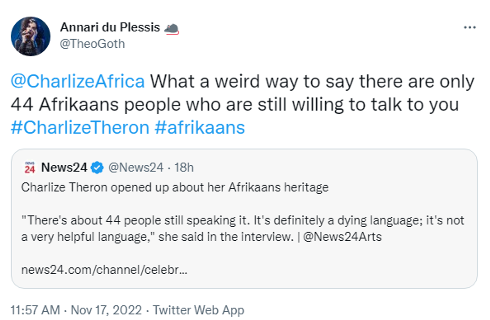 Twitter screenshot - Sputnik International, 1920, 17.11.2022