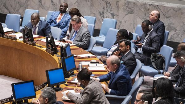 Members of the Security Council meet to discuss threats to international peace and security at United Nations headquarters, Monday, Oct. 31, 2022. - Sputnik International
