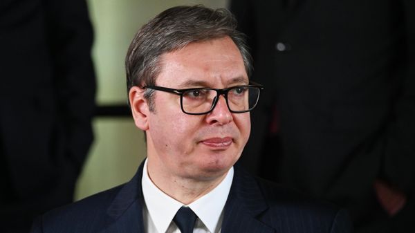 Serbian President Aleksandar Vucic attends the Meeting of the European Political Community in Prague, Czech Republic.  - Sputnik International