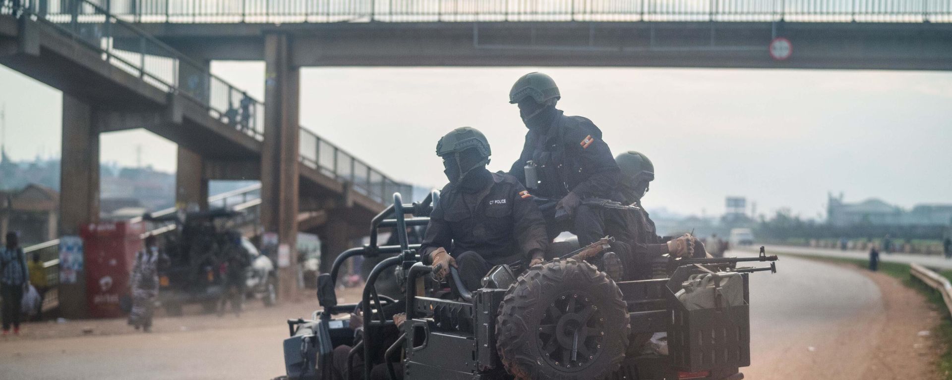  In this Jan. 14, 2021, file photo, security forces patrol the streets on election day in Kampala, Uganda.  - Sputnik International, 1920, 22.11.2022