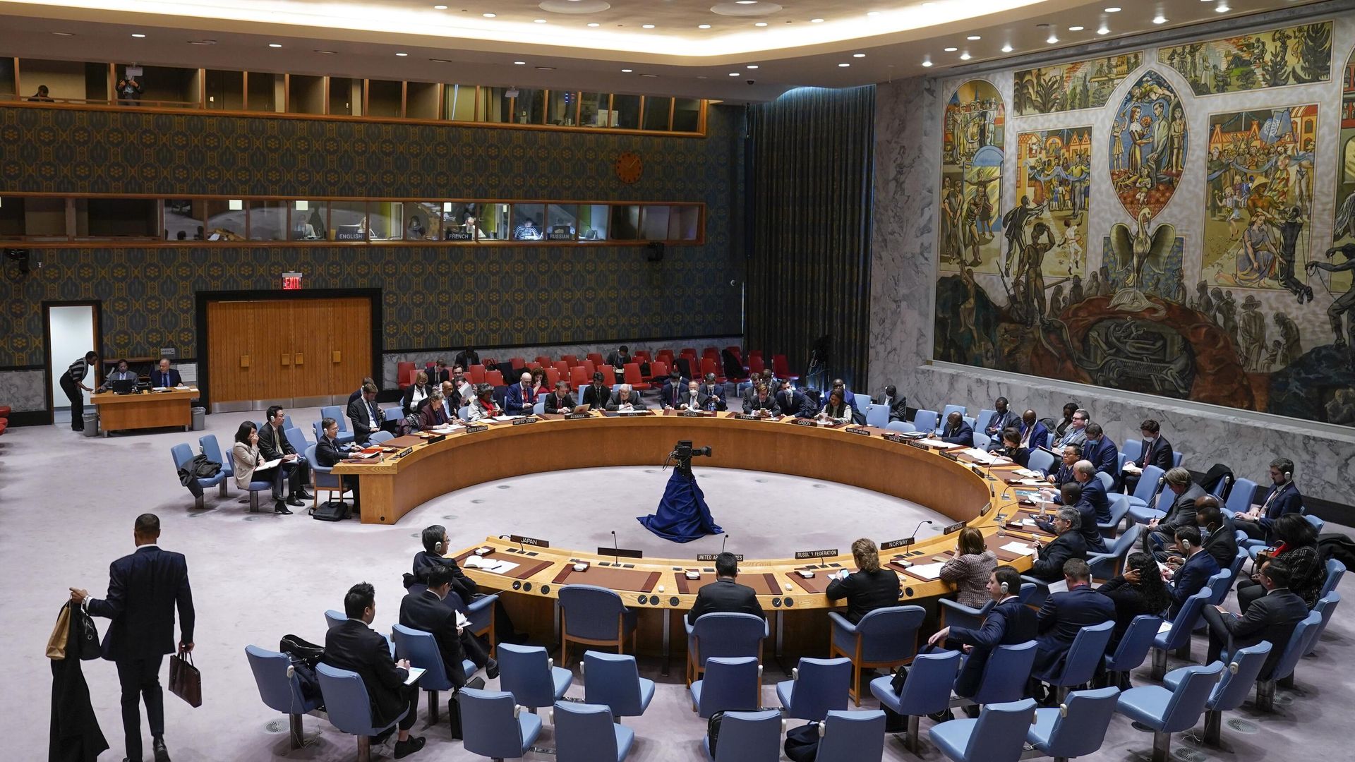 The Security Council meets regarding recent missile launches in North Korea at United Nations headquarters, Monday, Nov. 21, 2022. The Security Council meets regarding recent missile launches in North Korea at United Nations headquarters, Monday, Nov. 21, 2022. - Sputnik International, 1920, 17.06.2024