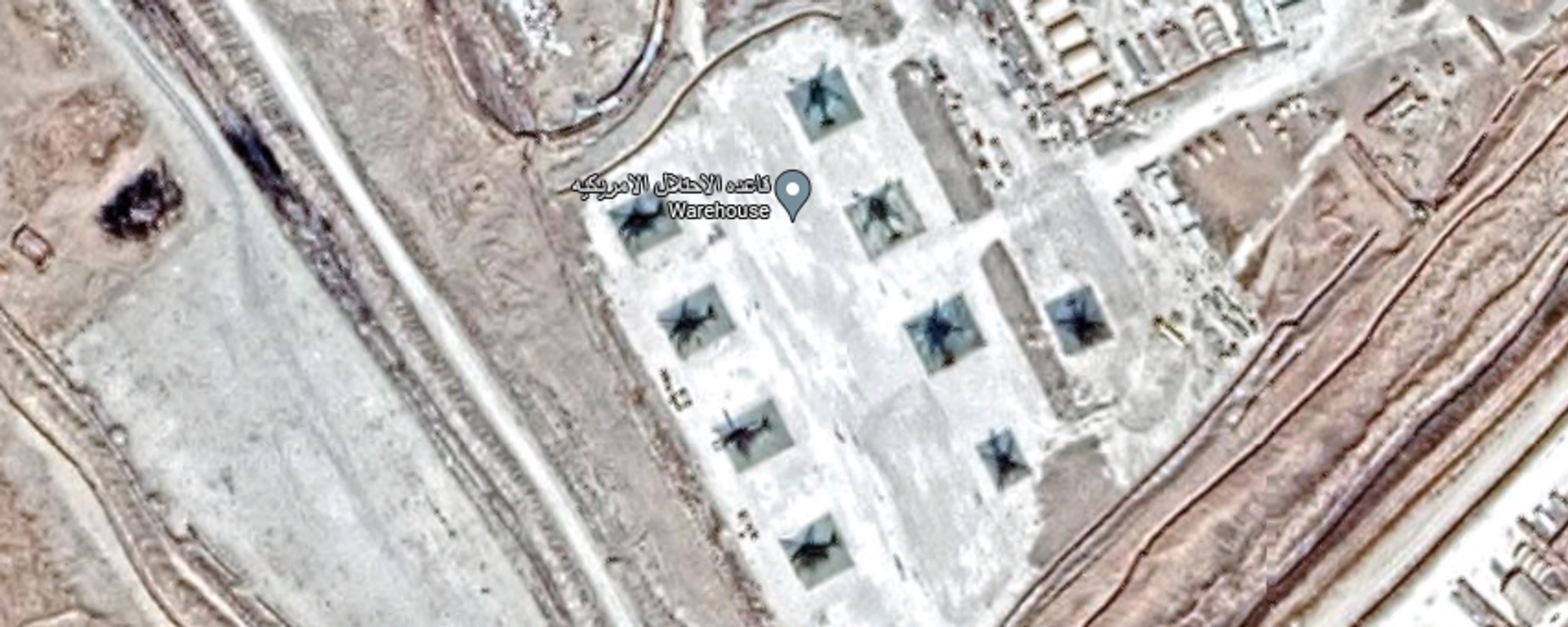 American base in al-Shaddadi, northeast Syria. GoogleMaps screengrab. American base in al-Shaddadi, northeast Syria. GoogleMaps screengrab. - Sputnik International, 1920, 29.10.2023