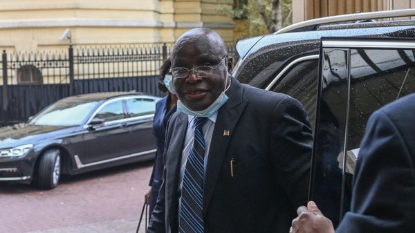Namibia's Ambassador to Russia, Clemens Handuukeme Kashuupulwa, arrived at the meeting of Russian Foreign Minister Sergey Lavrov with the heads of foreign diplomatic missions. - Sputnik International