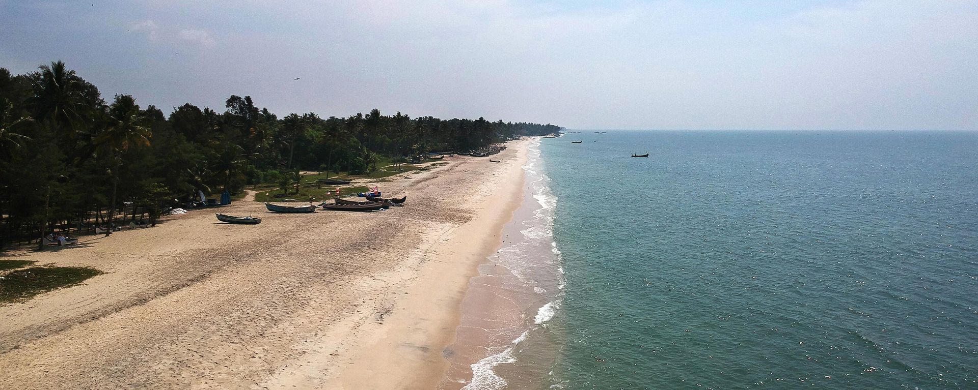 An aerial view of Marari beach in the Indian state of Kerala from January 11, 2018. An aerial view of Marari beach in the Indian state of Kerala from January 11, 2018. - Sputnik International, 1920, 30.11.2022
