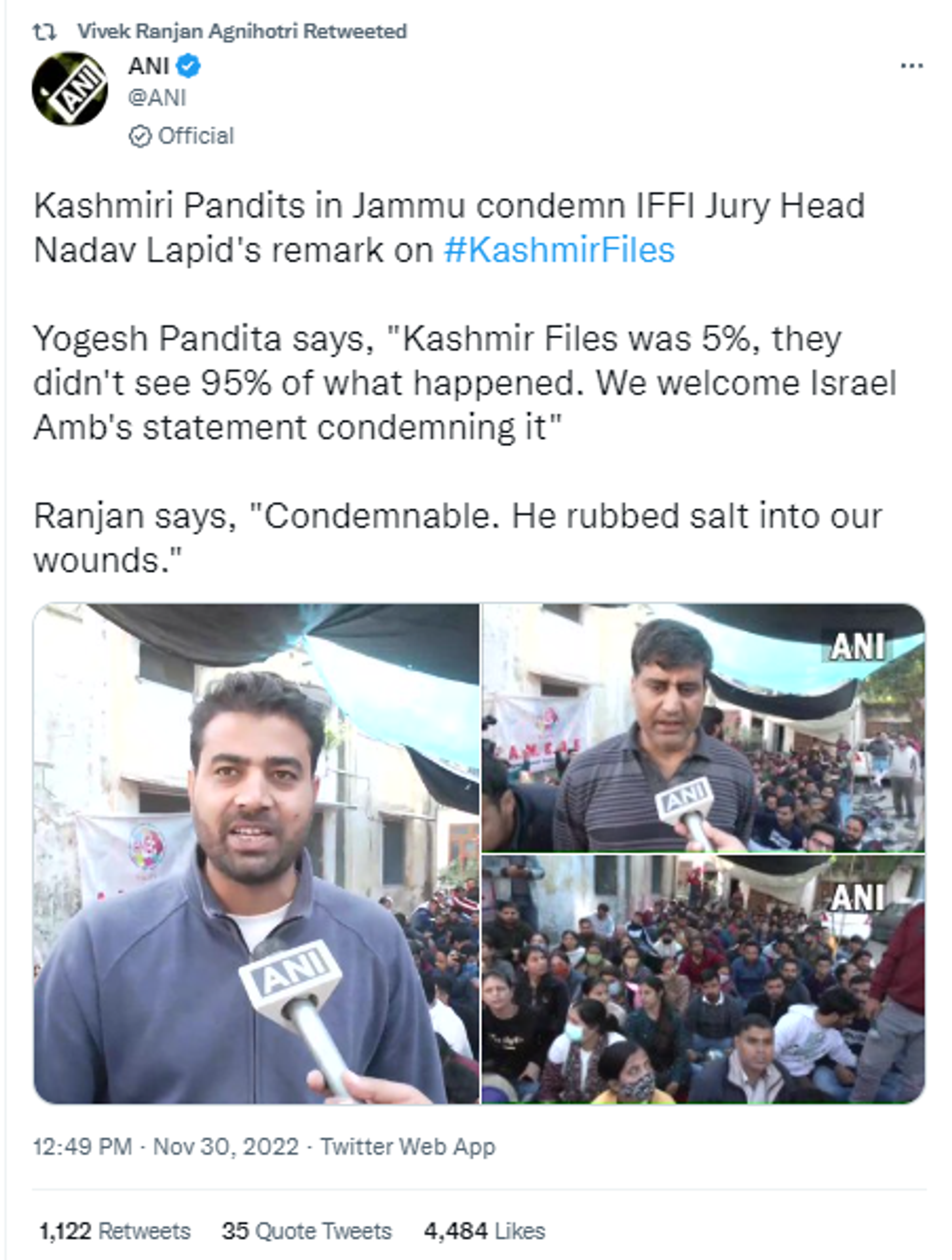 Netizens react to Israeli filmmaker Nadav Lapid's remark over 'The Kashmir Files' movie - Sputnik International, 1920, 30.11.2022