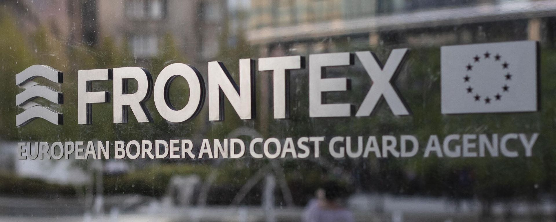 The logo of European Union border force Frontex is pictured at the headquarters in Warsaw, Poland, on August 5, 2019. The logo of European Union border force Frontex is pictured at the headquarters in Warsaw, Poland, on August 5, 2019. - Sputnik International, 1920, 06.12.2022