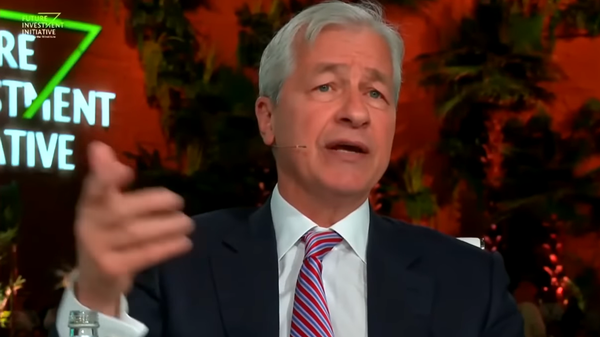 JPMorgan Chase CEO Jamie Dimon at Saudi Arabia’s Future Investment Initiative conference in Riyadh in October 2022. - Sputnik International