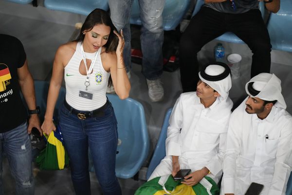 Brazil fans watch the World Cup round of 16 match between Brazil and South Korea, at the Stadium 974 in Al Rayyan, Qatar, Monday, December 5, 2022. - Sputnik International