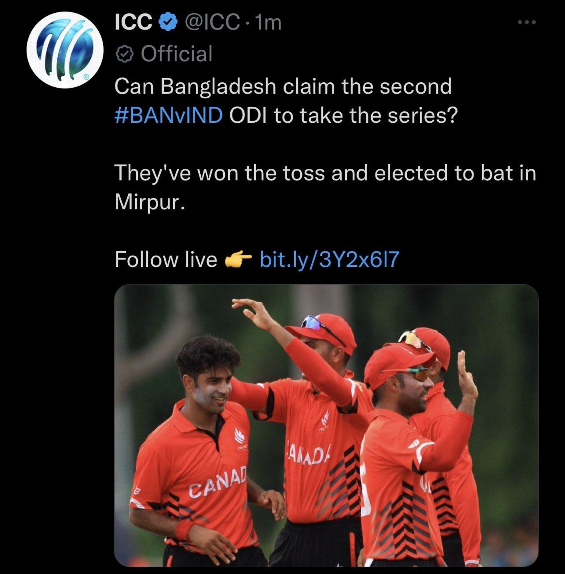 Screenshot of ICC's Twitter post - Sputnik International, 1920, 07.12.2022