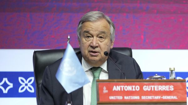 United Nations Secretary General Antonio Guterres speaks ahead of the G20 Summit in Bali, Indonesia on Nov. 14, 2022. - Sputnik International