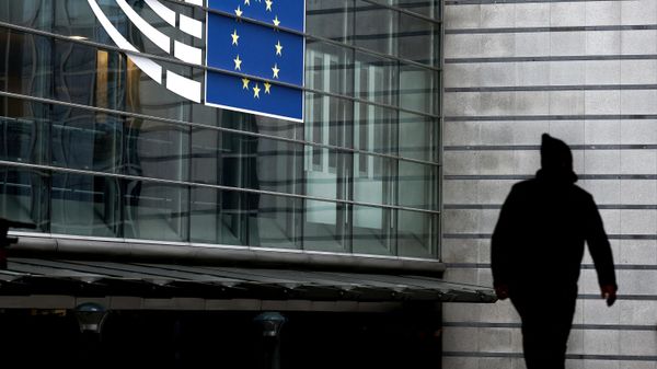 The entrance of the European Parliament in Brussels on December 9, 2022.  - Sputnik International