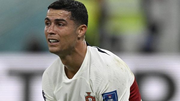 Portugal's forward #07 Cristiano Ronaldo reacts after his team lost the Qatar 2022 World Cup quarter-final football match between Morocco and Portugal at the Al-Thumama Stadium in Doha on December 10, 2022. - Sputnik International