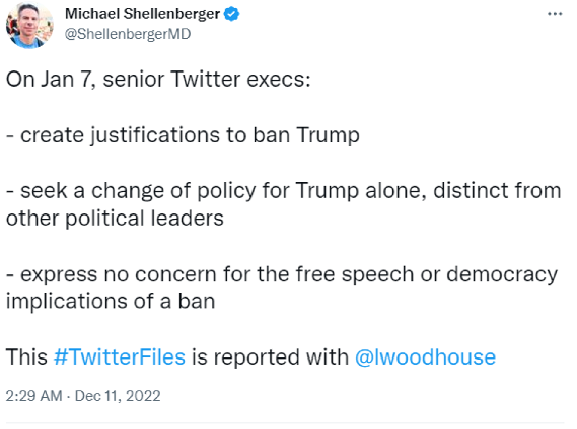 Twitter screenshot of latest portion of the “Twitter Files,” shared by Author Michael Shellenberger. Twitter screenshot of latest portion of the “Twitter Files,” shared by Author Michael Shellenberger. - Sputnik International, 1920, 11.12.2022