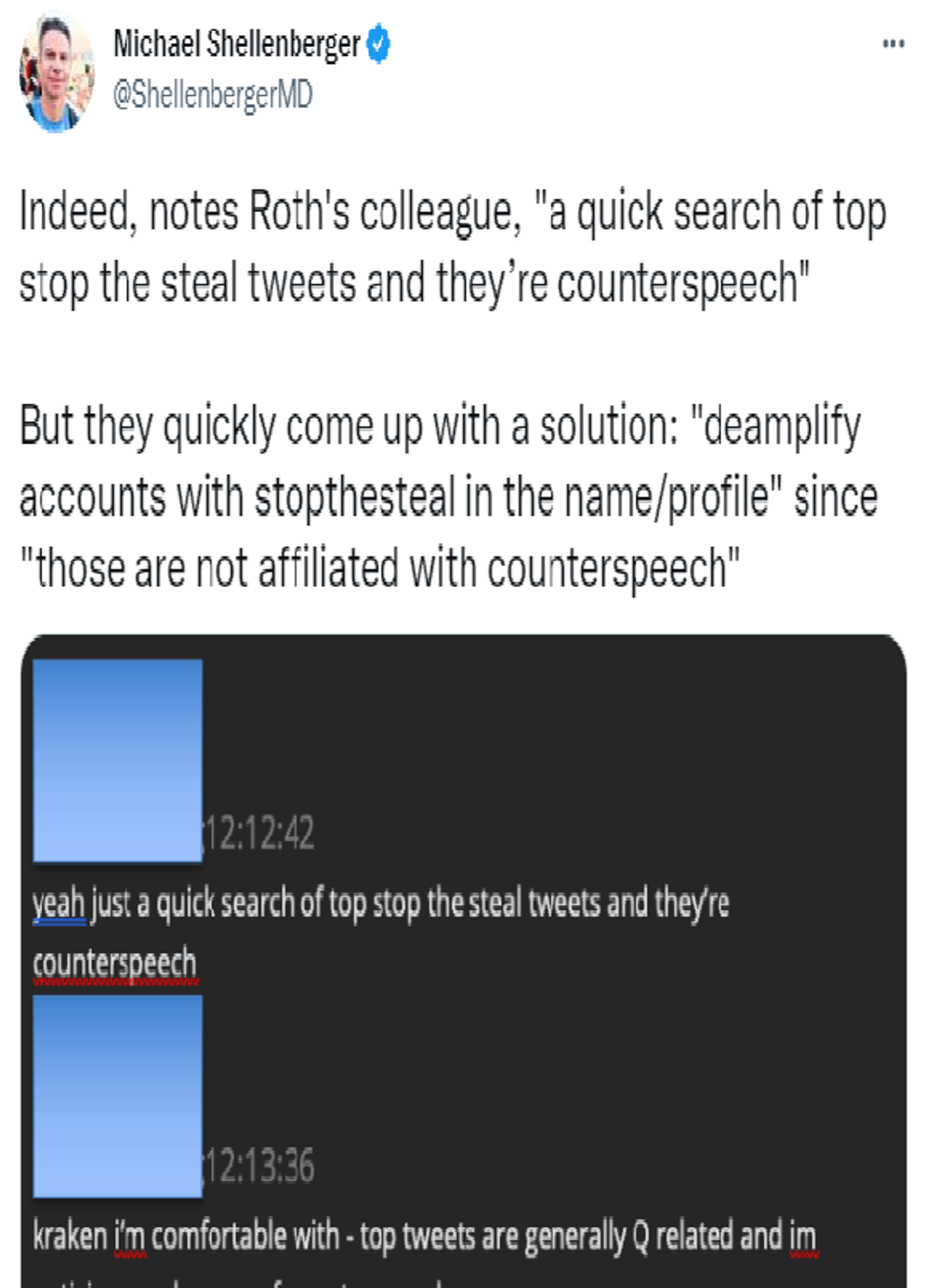 Twitter screenshot of latest portion of the “Twitter Files,” shared by Author Michael Shellenberger. Twitter screenshot of latest portion of the “Twitter Files,” shared by Author Michael Shellenberger. - Sputnik International, 1920, 11.12.2022