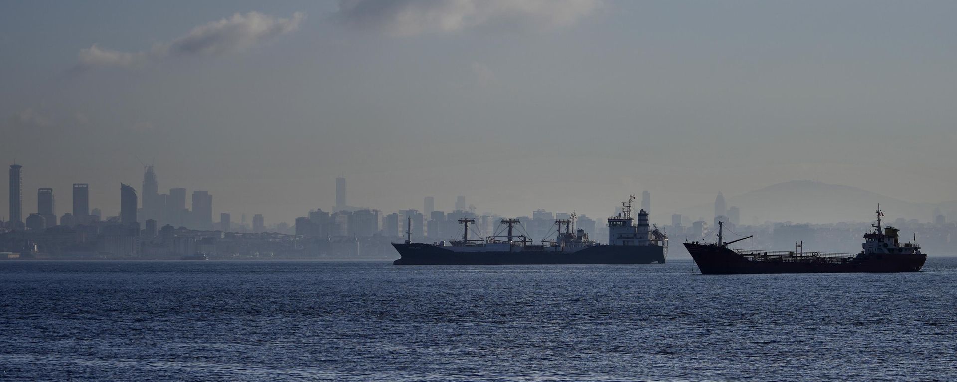 Cargo ships anchored in the Marmara Sea await to cross the Bosphorus Straits in Istanbul, Turkiye, Tuesday, Nov. 1, 2022. - Sputnik International, 1920, 05.07.2023
