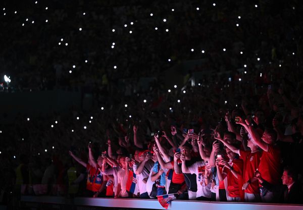 Fans of the Serbian national team before the group stage World Cup match between Brazil and Serbia. - Sputnik International