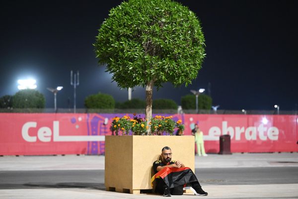 A German fan before the World Cup group stage match between Spain and Germany. - Sputnik International