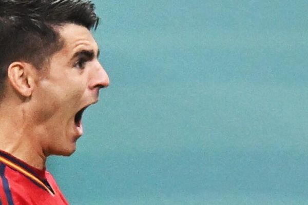 Spain's Alvaro Morata celebrates scoring the goal in the group stage World Cup match between Spain and Germany. - Sputnik International