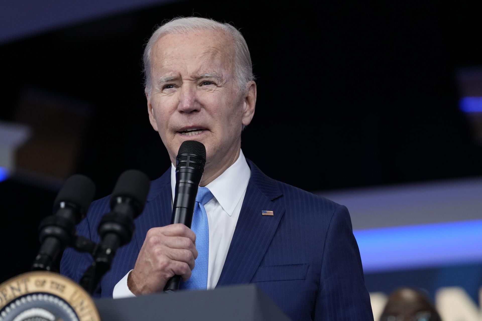 President Joe Biden speaks in the South Court Auditorium on the White House complex in Washington, Dec. 8, 2022 - Sputnik International, 1920, 23.12.2022
