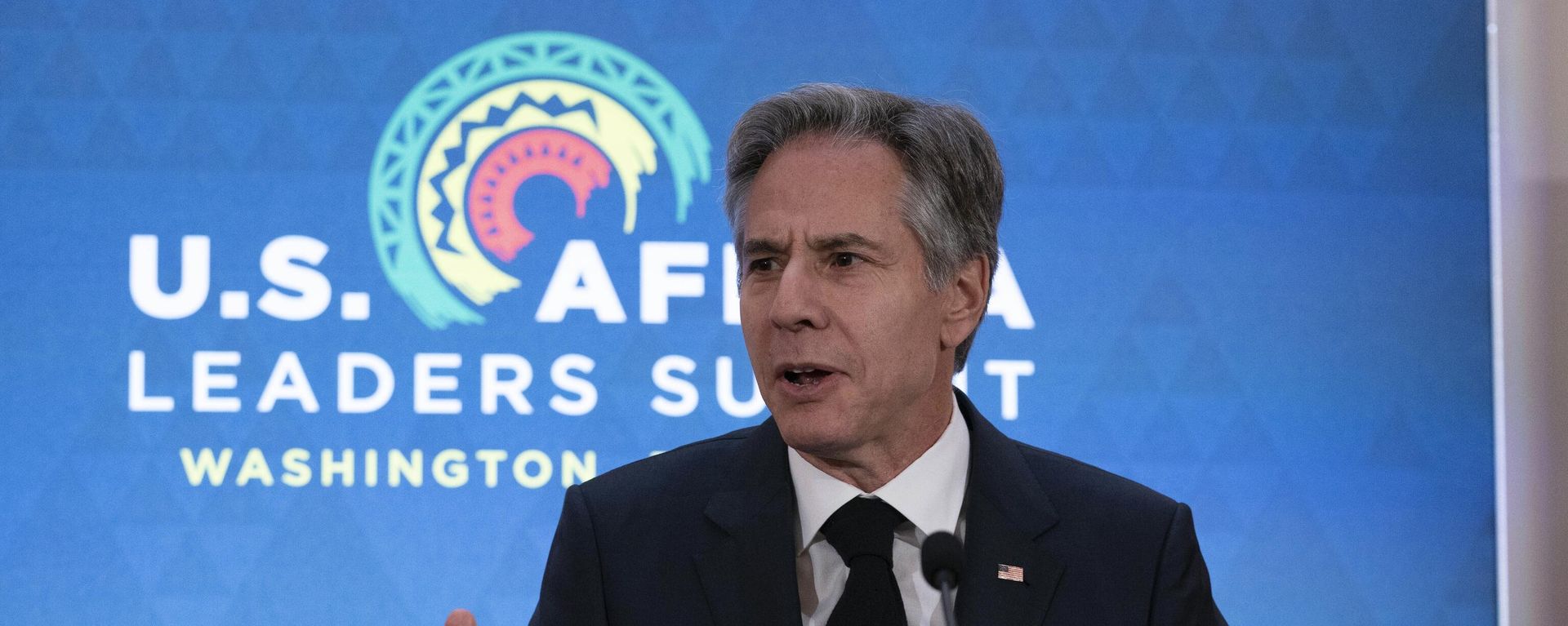 Secretary of State Antony Blinken speaks during U.S. Africa leaders Summit at Department of State in Washington, Monday, Dec. 12, 2022. - Sputnik International, 1920, 08.08.2023